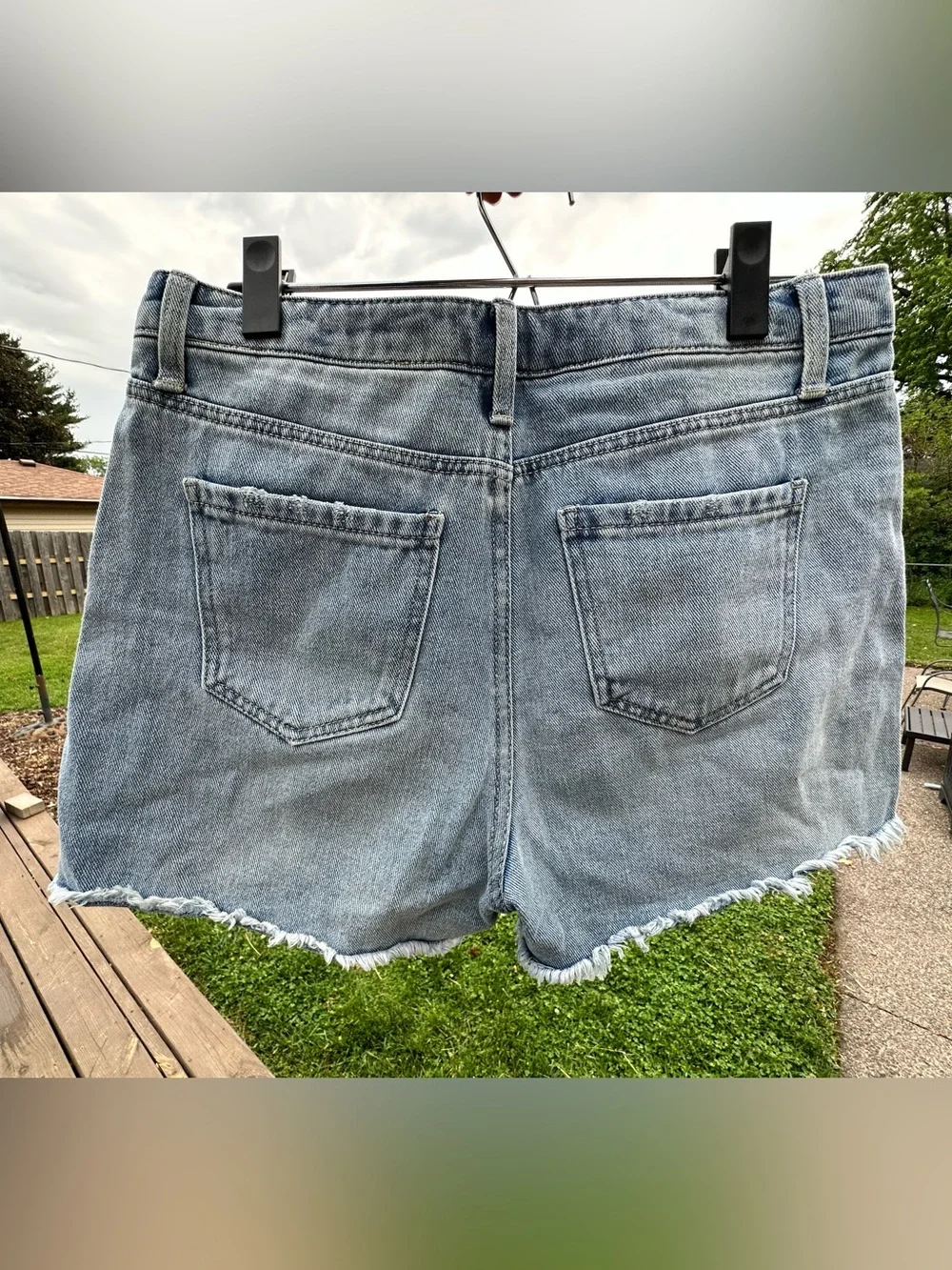 Distressed Denim Shorts